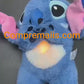 Boneco de Pelúcia Kawaii Stitch para Bebê, Acompanhante para Dormir, Musical Som Calmante com Air Bag e Luz, Brinquedos Respiratórios Presentes